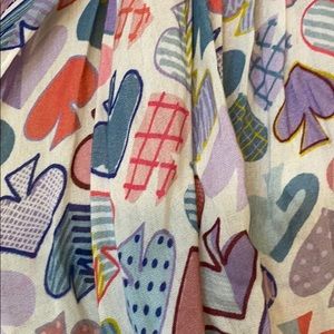 Spade Print Scarf (Light)